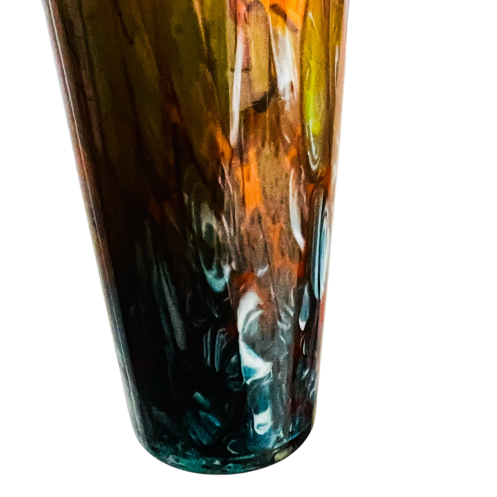 Modern Hand Blown Tall Multicolor Home Decor Glass Vase