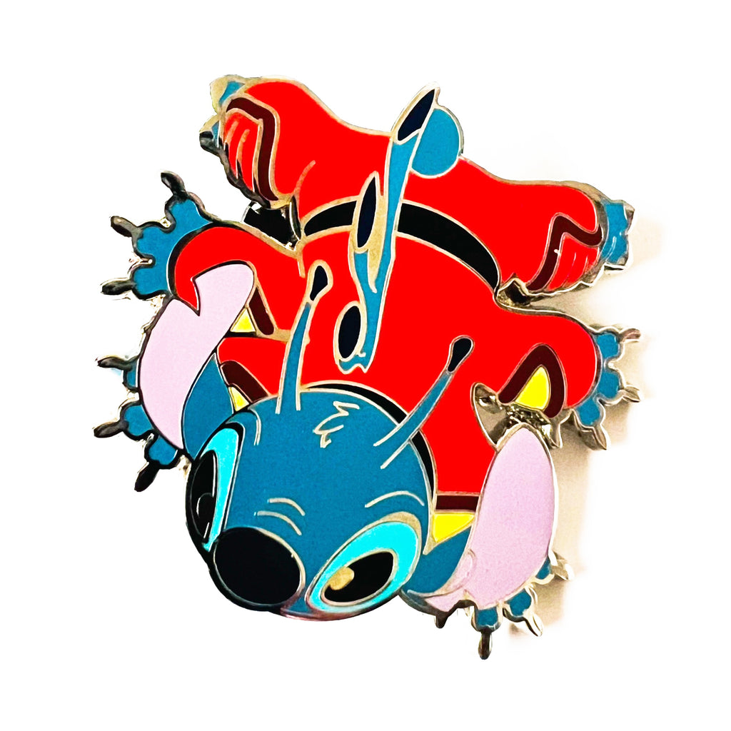 Disney Stitch Crawling in Red Spacesuit Pin