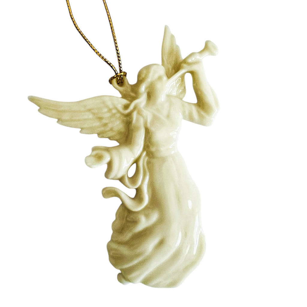 Lenox Renaissance Angel With Horn Christmas Ornament