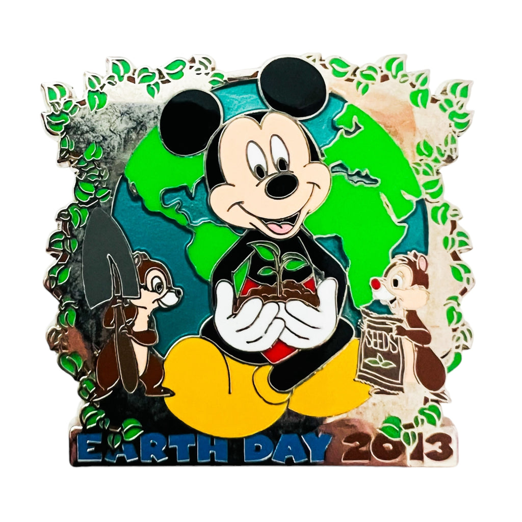 Disney Earth Day 2013 Mickey Mouse Chip And Dale Limited Edition 2000 Pin