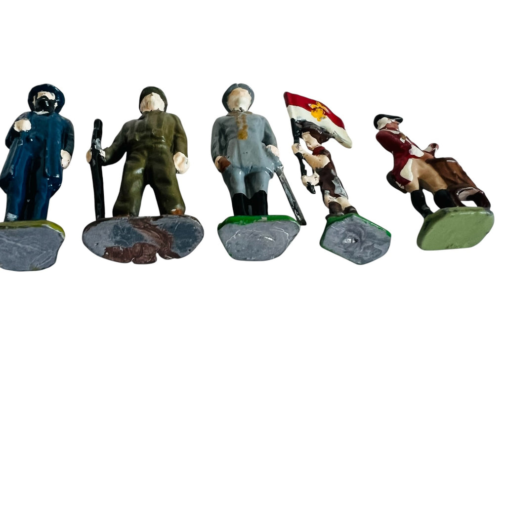 Vintage Metal Military Soldier Toy Figurine Lot