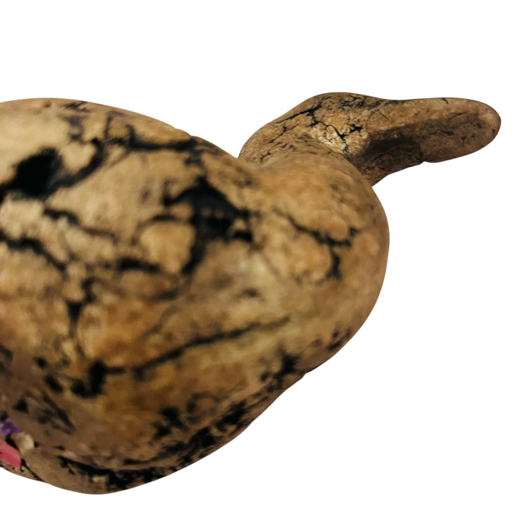 Vintage Carved Stone Duck Paperweight