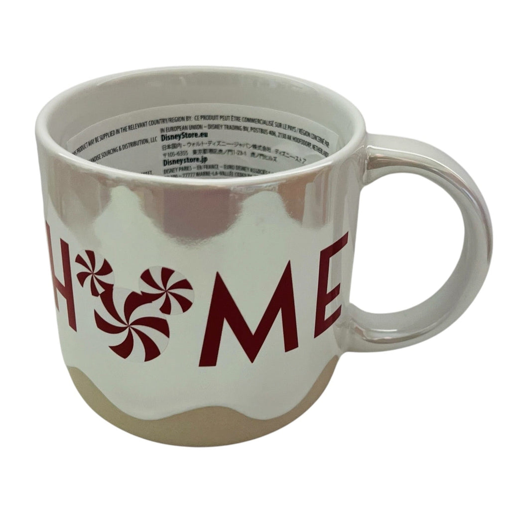 Disney Parks Mickey Home Peppermint Swirl Holiday Coffee Mug