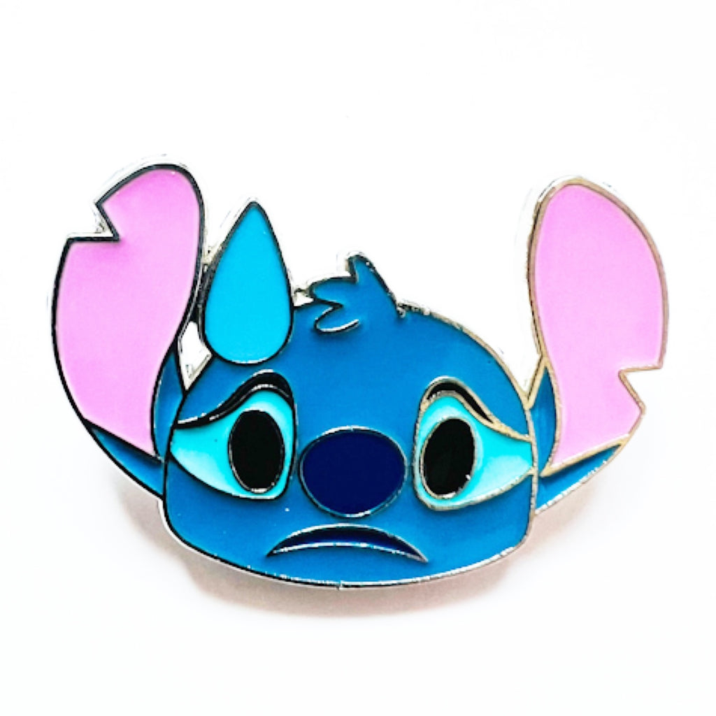 Disney Stitch Character Sad Emoji Pin