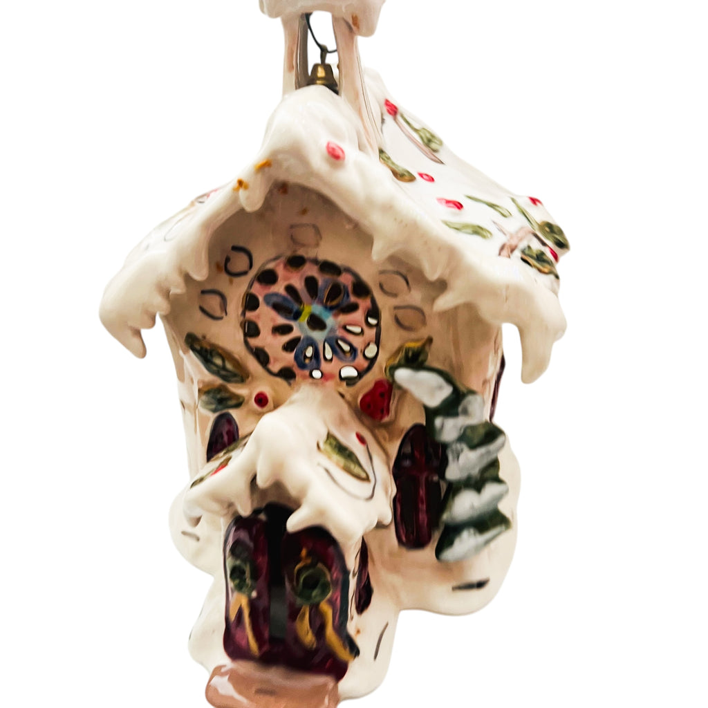 Blue Sky Clayworks Heather Goldminc Christmas Silent Night Church Tealight Candle Holder