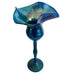 Vintage Lundberg Studios Art Glass Footed Stem Vase