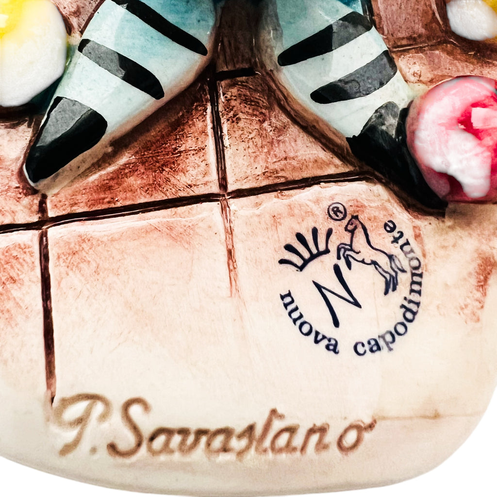 Vintage F. Savastano Nuova Capodimonte Clown Juggler Figurine