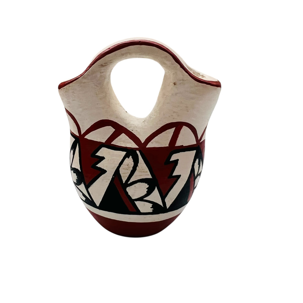 Vintage Miniature Pottery Wedding Signed Jemez Vase