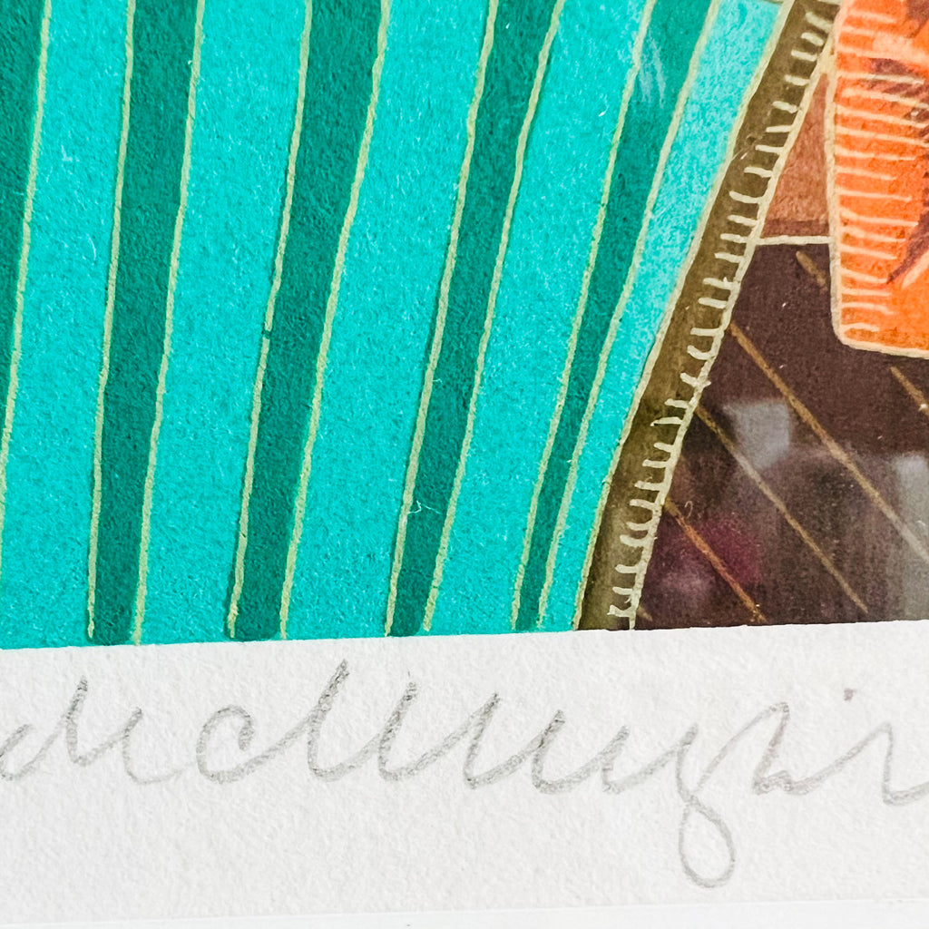 Thomas McKnight “The Red Retreat” Signed/Numbered Framed Art