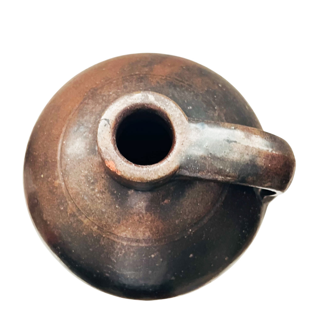 Antique Brown Glazed Gallon Stoneware Jug