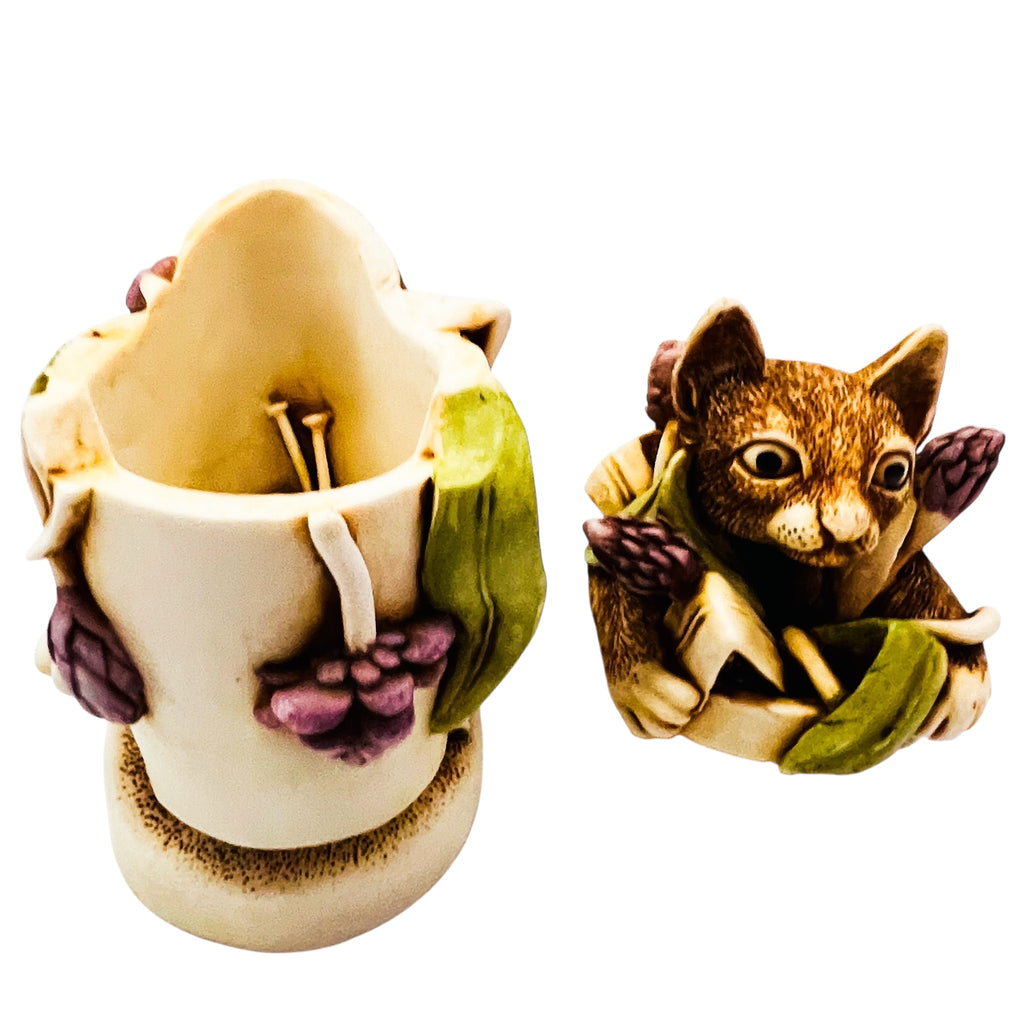 Harmony Kingdom "Algenon” Cat Box Figurine