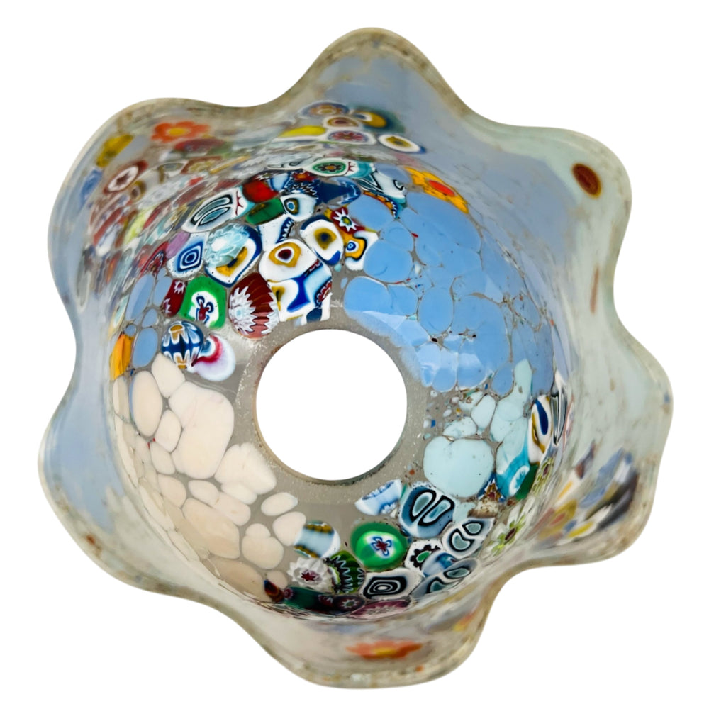 Vintage Murano Made In Italy Glass Millefiori Lamp Shade