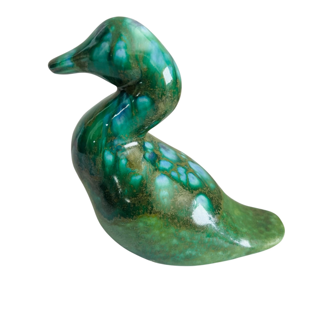 Vintage Monterey Pottery Duck Signed Figurine
