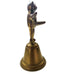 Vintage Brass Dancing Balancing Ballerina Bear Hand Bell