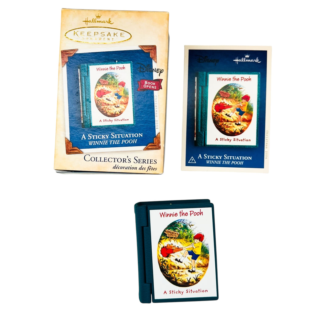 Vintage Hallmark Keepsake Disney’s Winnie the Pooh A Sticky Situation Ornament