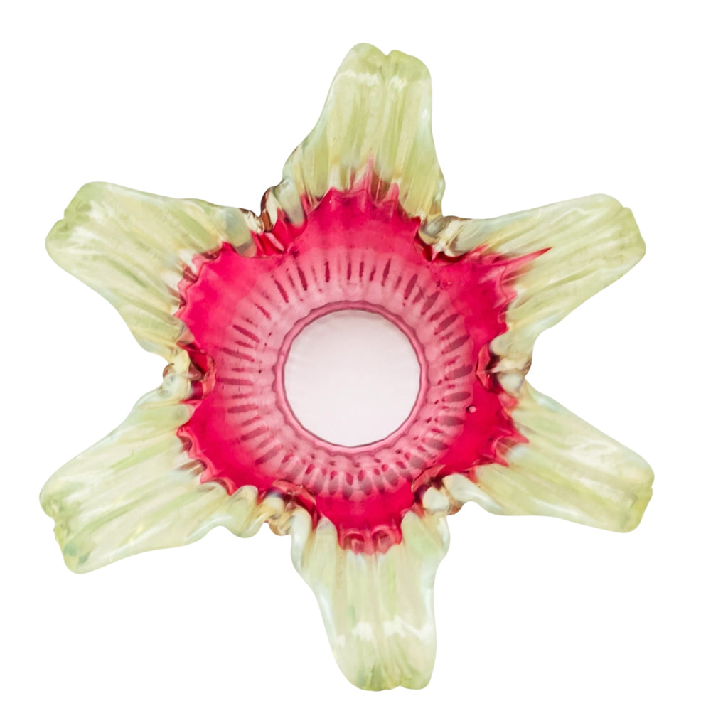 Antique Cranberry Uranium Glass Lamp Shade