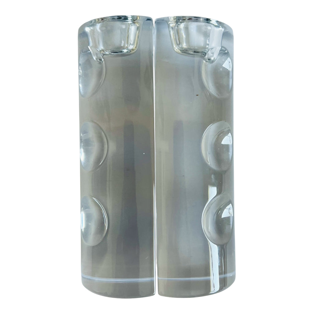 Lenox Crystal Ovations Moonlight 6" Candlestick Holders