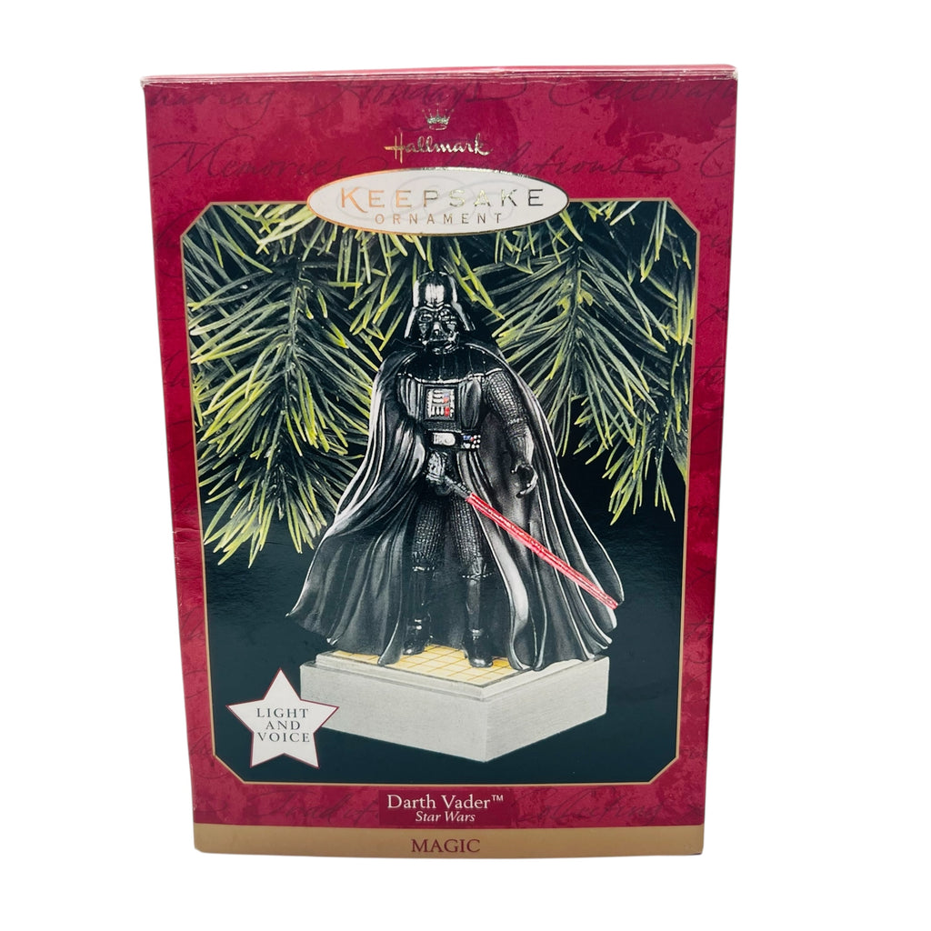 Vintage Hallmark 1997 Star Wars Darth Vader Light & Voice Sound Ornament