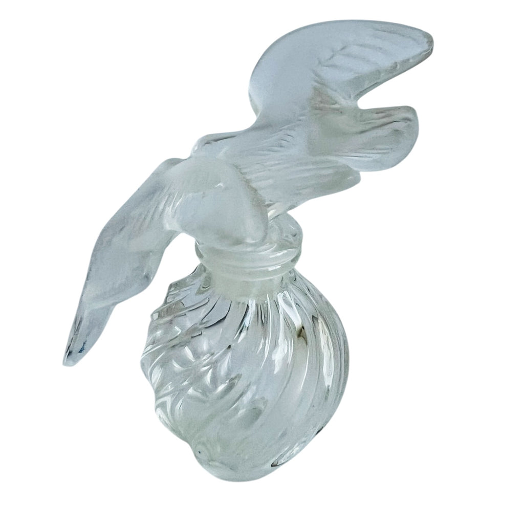 Vintage Lalique NIna Ricci Lair Du Temps Double Dove Frosted Stopper Perfume Bottle