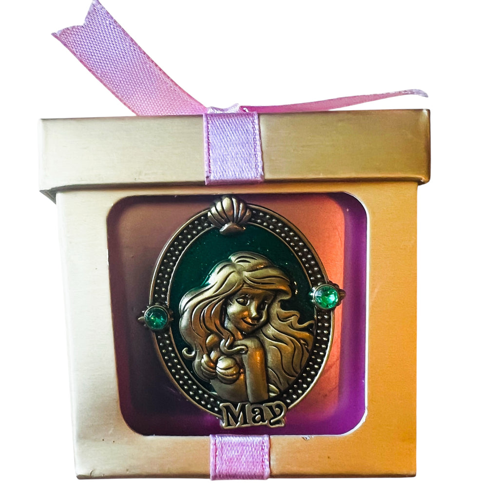 Disney Birthstone May Emerald Princess Ariel Pin