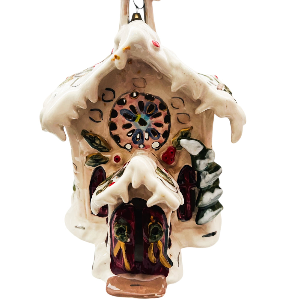 Blue Sky Clayworks Heather Goldminc Christmas Silent Night Church Tealight Candle Holder