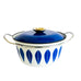 Cathrineholm Midcentury Cobalt Blue Lotus Dutch Oven Pot with Lid