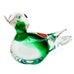 Vintage Murano Glass Green Clear Duck Figurine