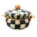 Mackenzie Childs Courtly Check Courtly Checkered Ceramic Pot with Lid