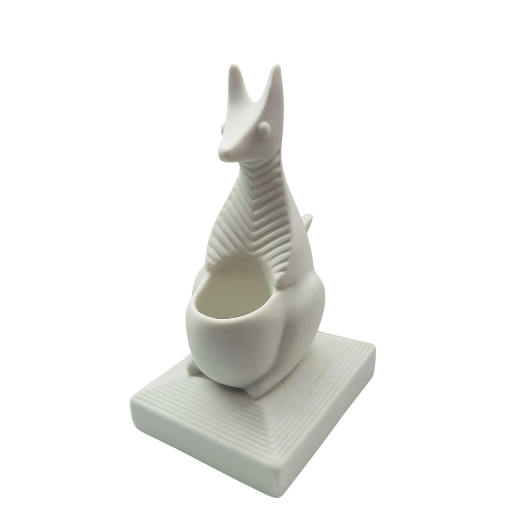 Jonathan Adler White Porcelain Kangaroo Animal Match Strike Holder