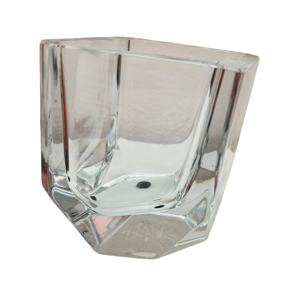 Kosta Boda Diamond Crystal Signed Numbered Vase