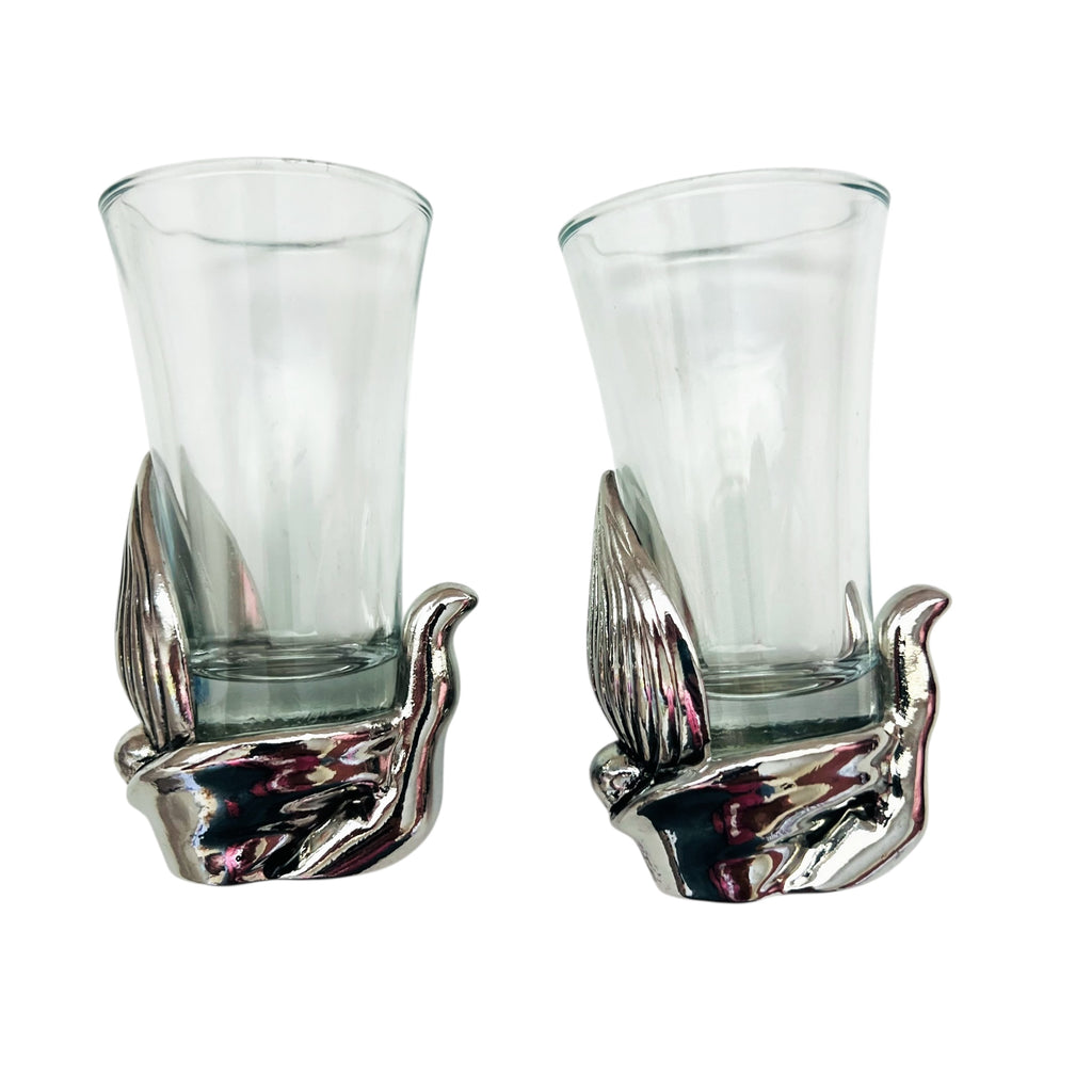 Pottery Barn Set of 2 GNOME Shot Glasses