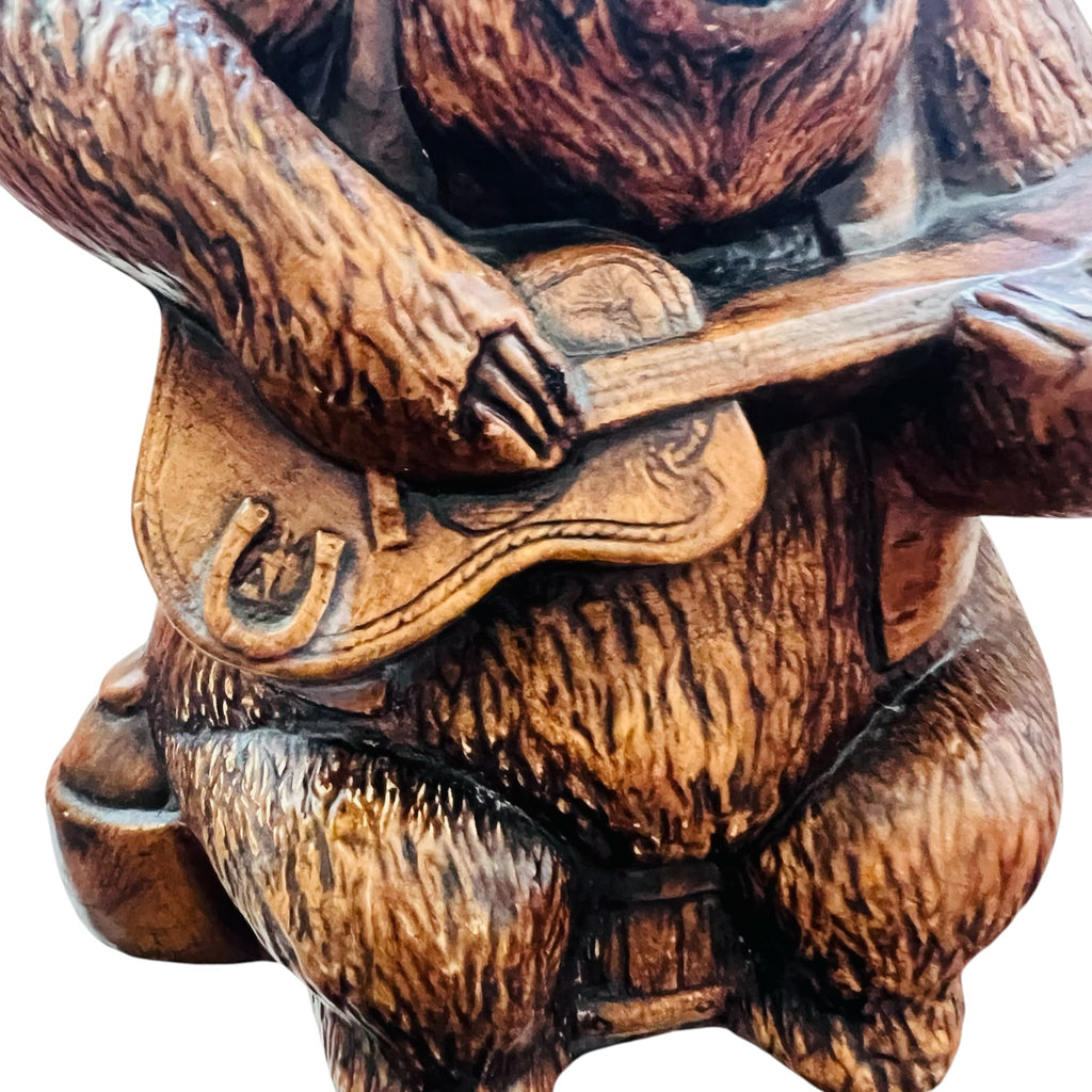 Vintage Disney Productions Big Al Country Bear Jamboree Brown Ceramic Coin Bank