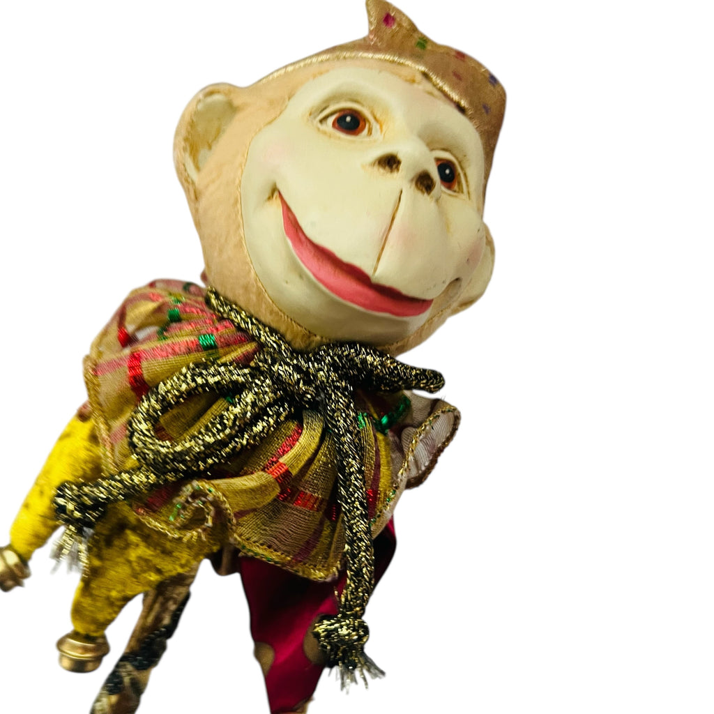 Katherines Collection by Wayne Kleski Whimsical Monkey on a Stick Ornament