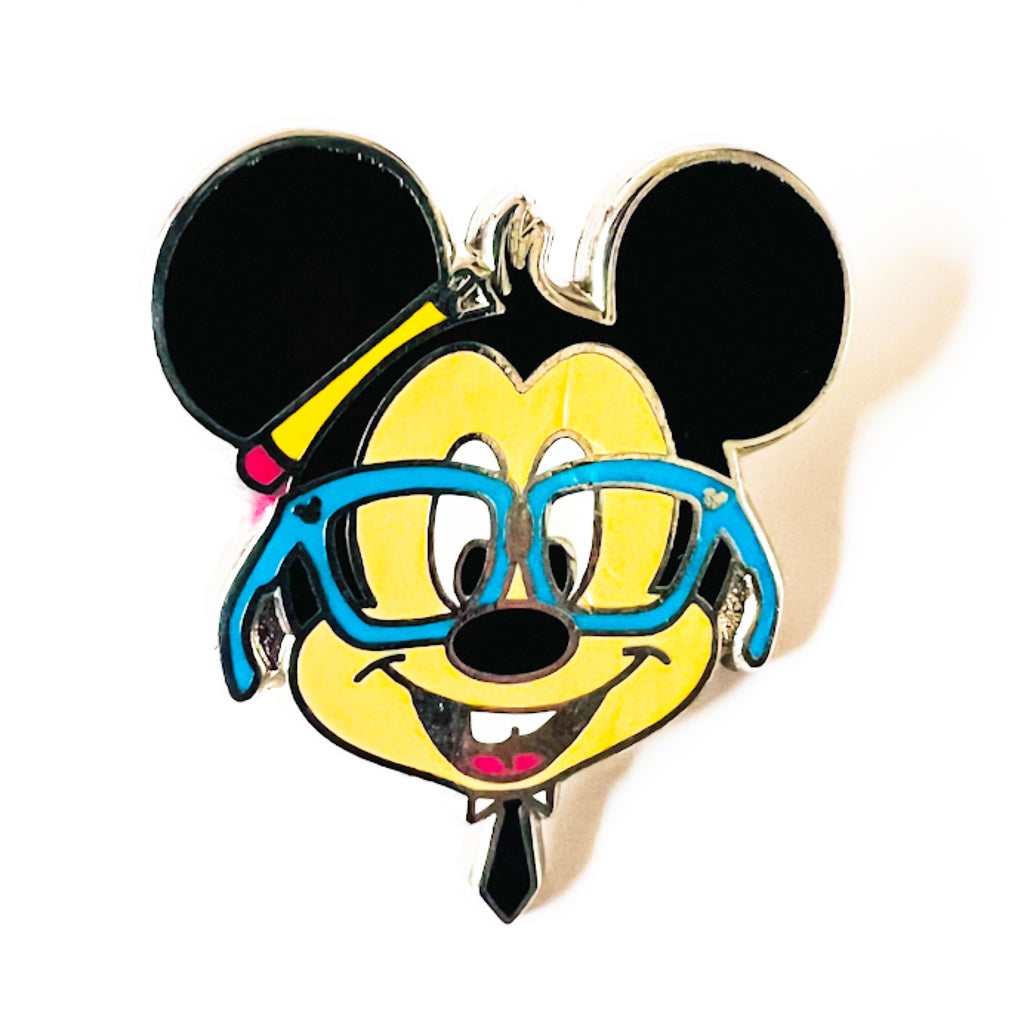 Disney Mickey Mouse Nerd Glasses Hidden Mickey Pin