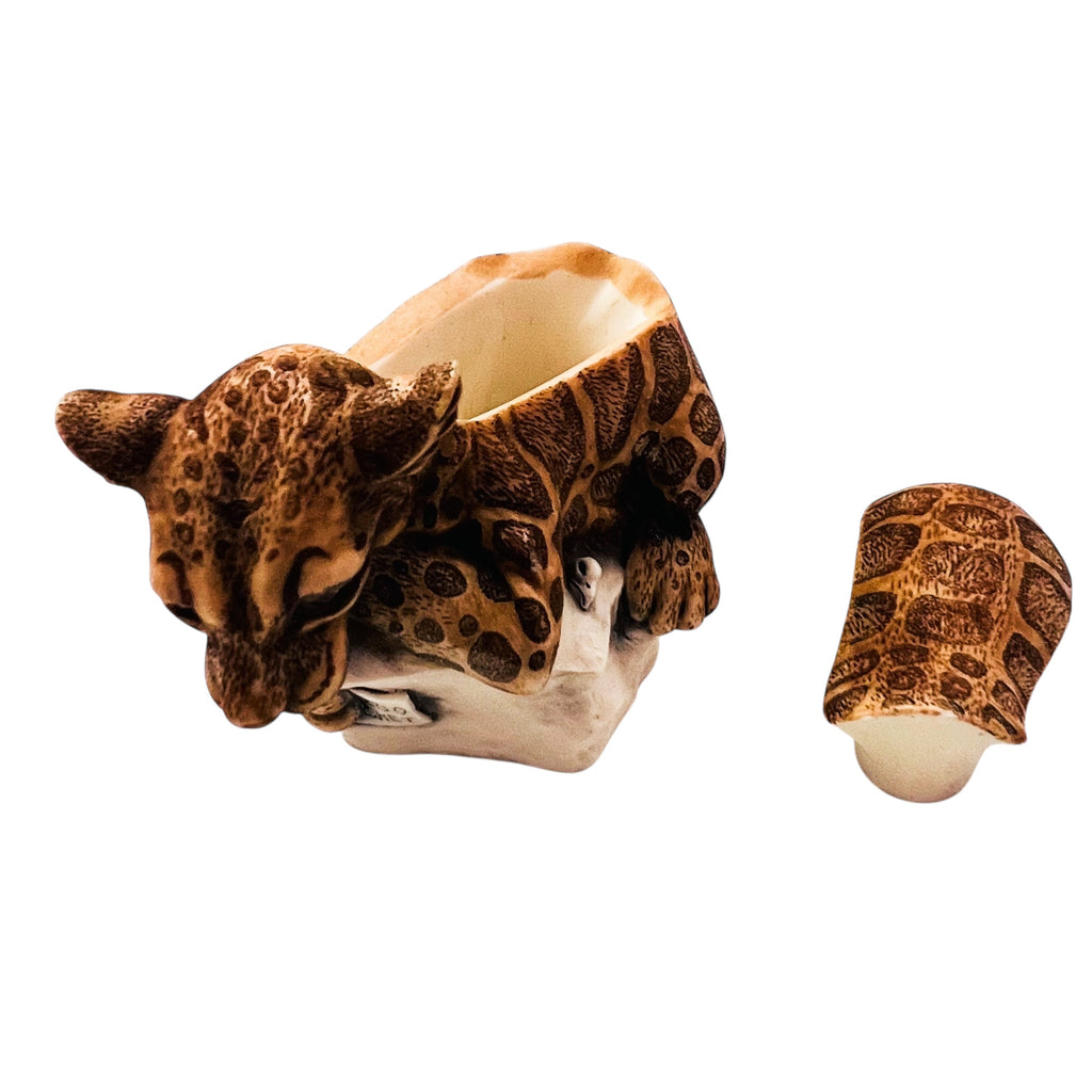 Harmony Kingdom "Sweet Spot” Leopard Box Figurine