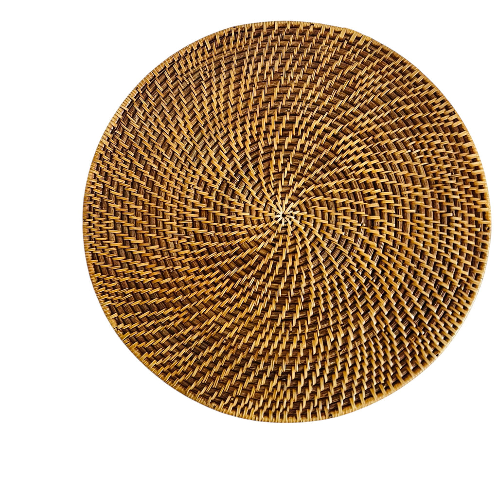 Rattan Handwoven Round Placemats (Set of 4)