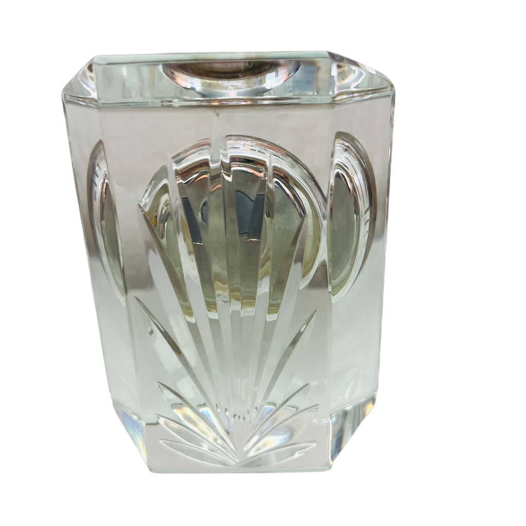 Vintage Waterford Crystal Ireland Colonnade Desk Clock