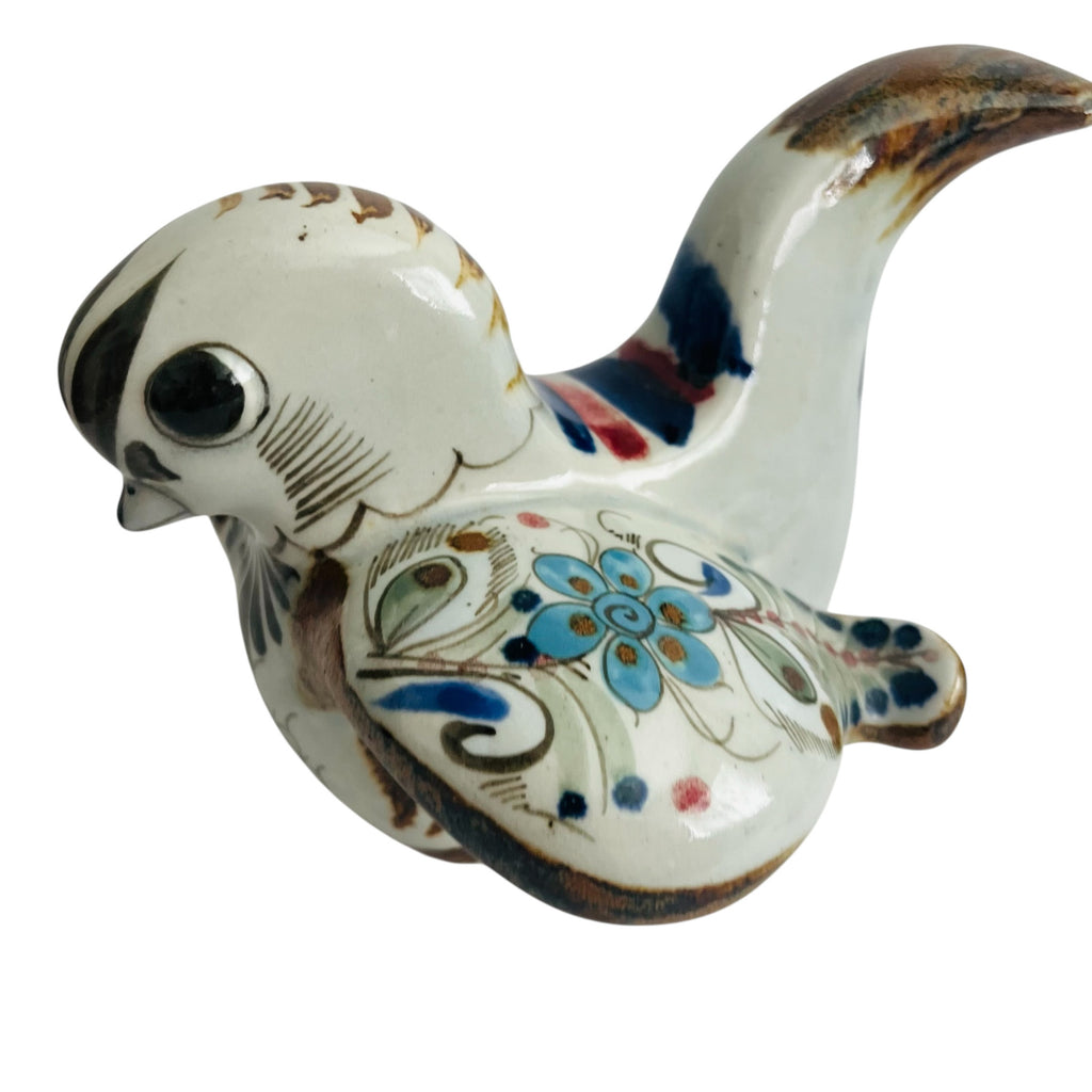Vintage KE Ken Edwards Bird Signed Mexico Pottery Bird