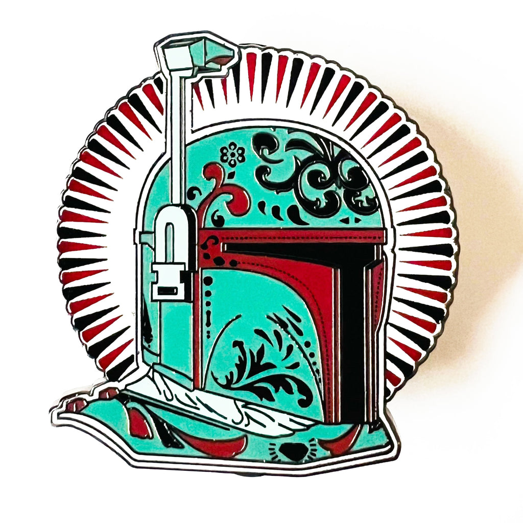 Disney Star Wars Boba Fett Helmet Bounty Hunter Pin