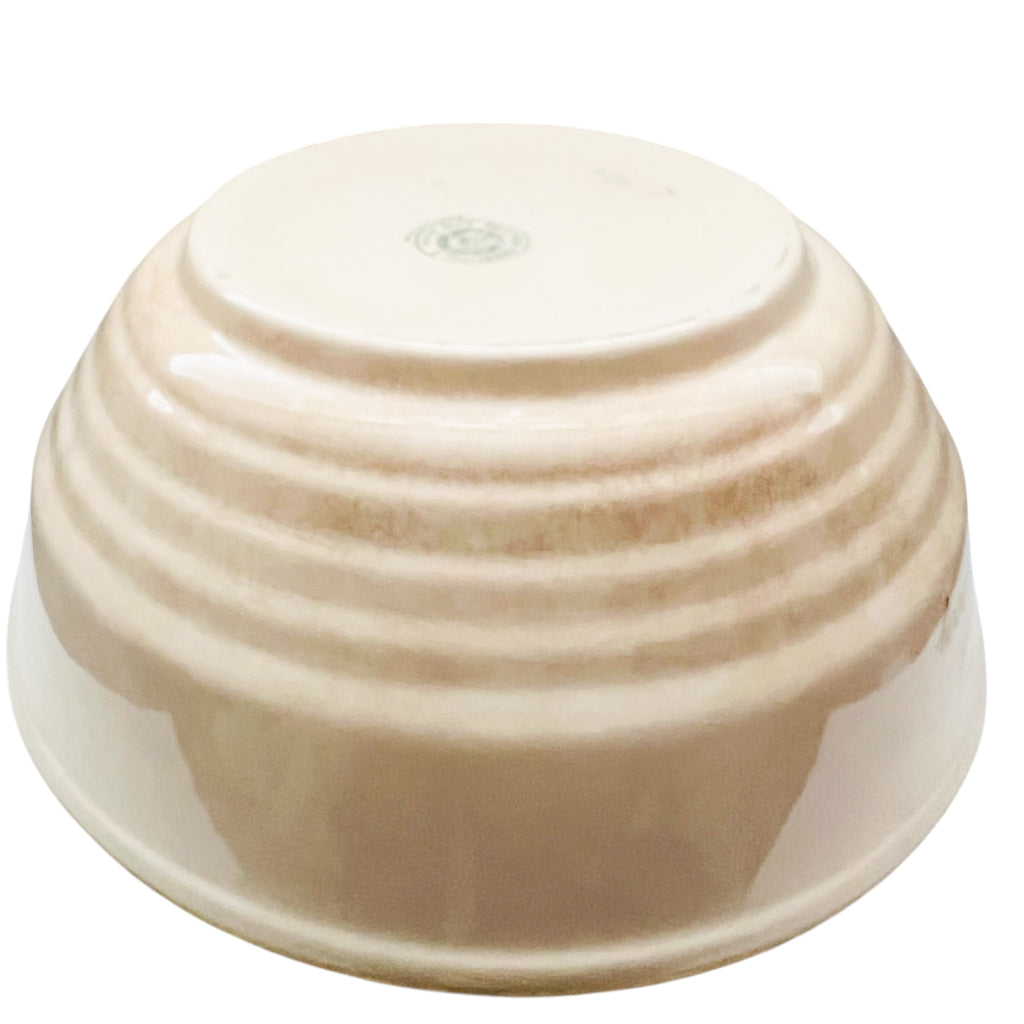 Vintage Tom And Jerry Universal Cambridge Oven Proof Gold Rimmed Punch Bowl