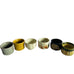 Vintage Japanese Mino Handmade Sakai Pottery 6 Cup Set