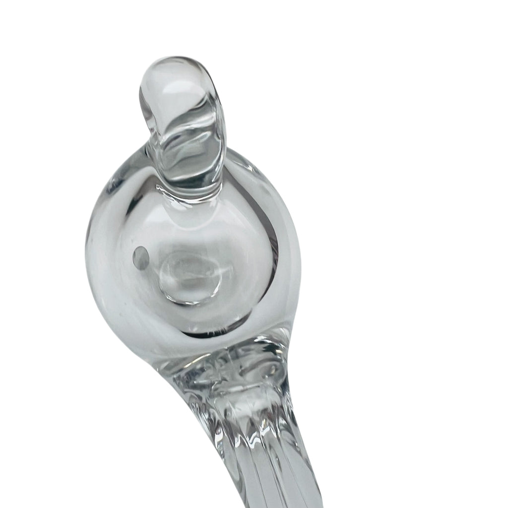 Vintage KONSTGLAS Sweden Clear Glass Bird Figurine Paperweight