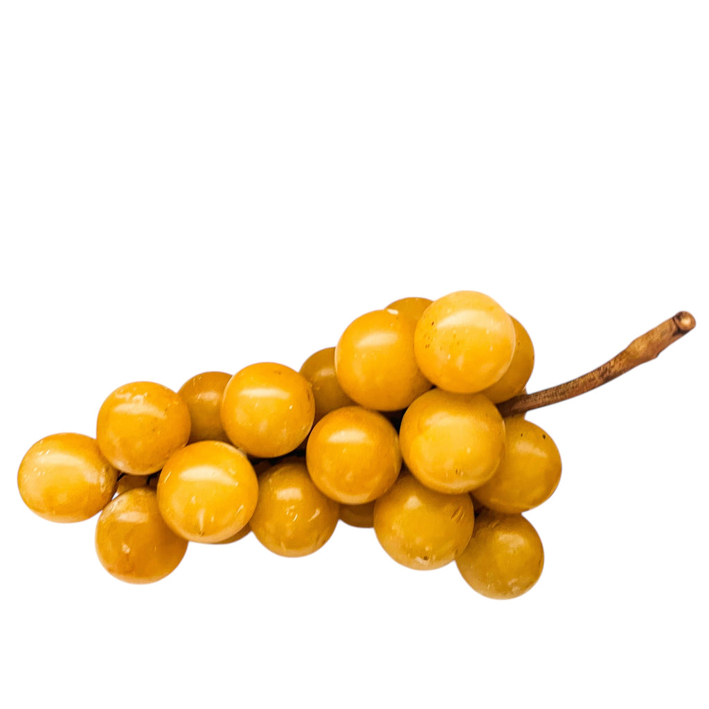 Vintage Mid Century Alabaster Stone Grape Cluster