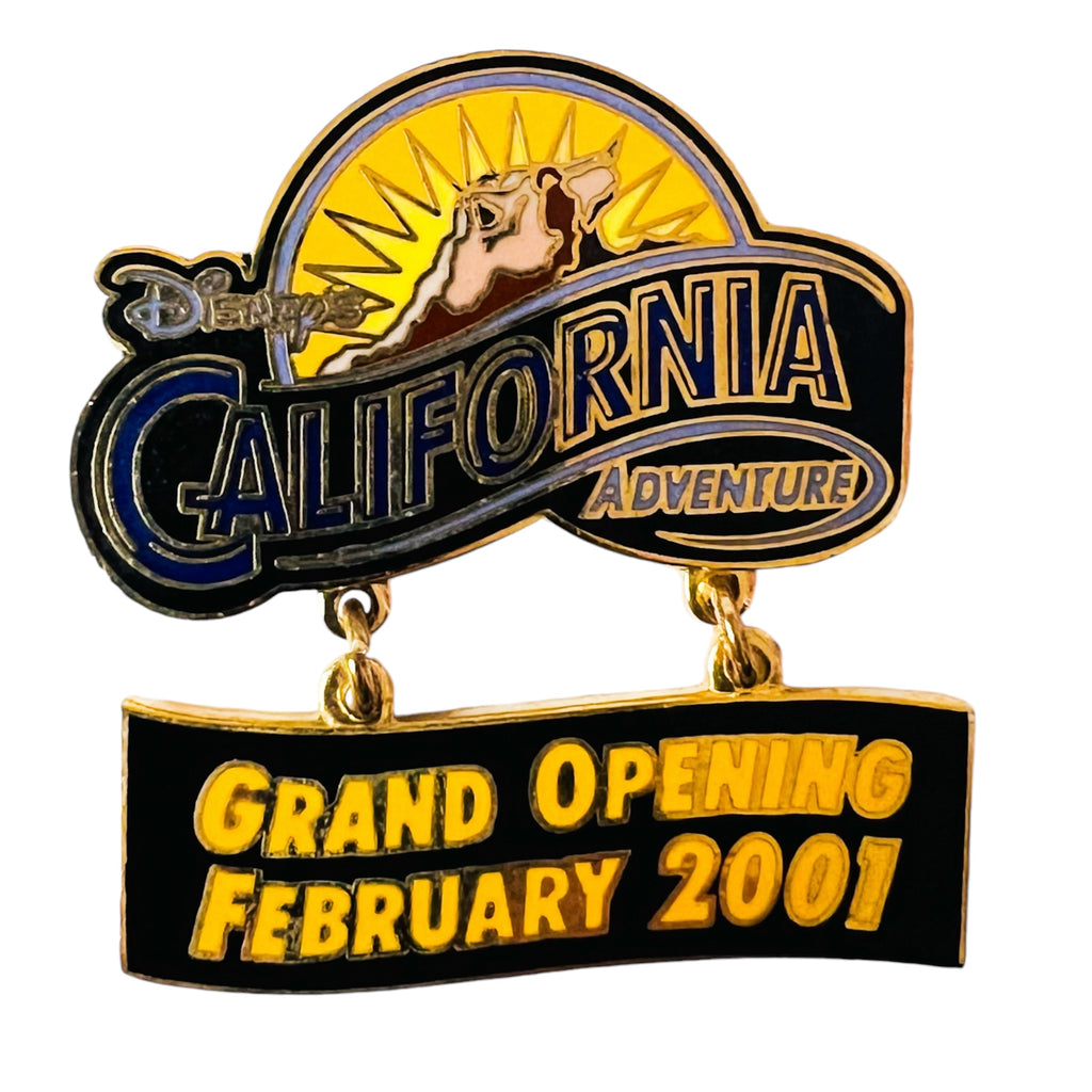 Disney California Adventure DCA Grand Opening February 2001 Dangle Exclusive Disneyland Resort Pin