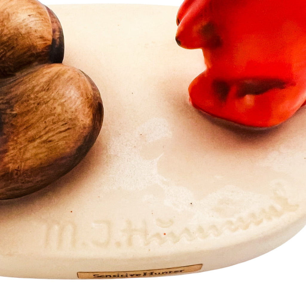 Vintage Hummel Sensitive Hunter Boy and Rabbit Western Germany Figurine