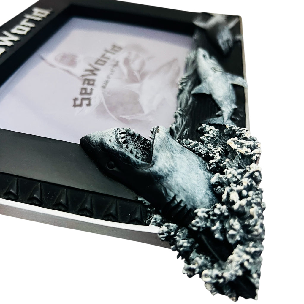 SeaWorld 3D Effect Black and Gray Shark Photo Frame