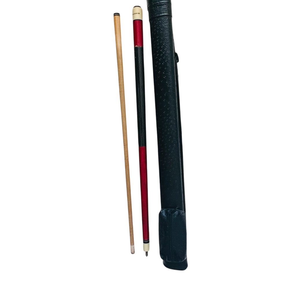 Vintage Giuseppe Billiard Pool Cue Case with Orchid Pool Cue 58”