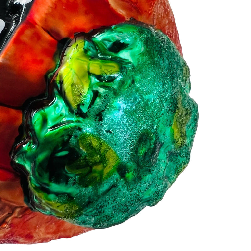 Vintage Christopher Radko Pumpkin Jack-o-Lantern Purple Witch's Hat Halloween