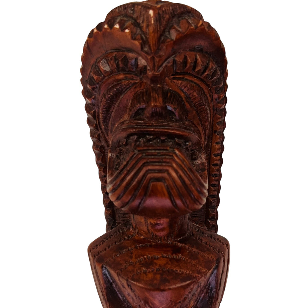 Vintage Coco Joe's Kane Tiki God of Health Happiness Hawaii Hapa Wood Figurine