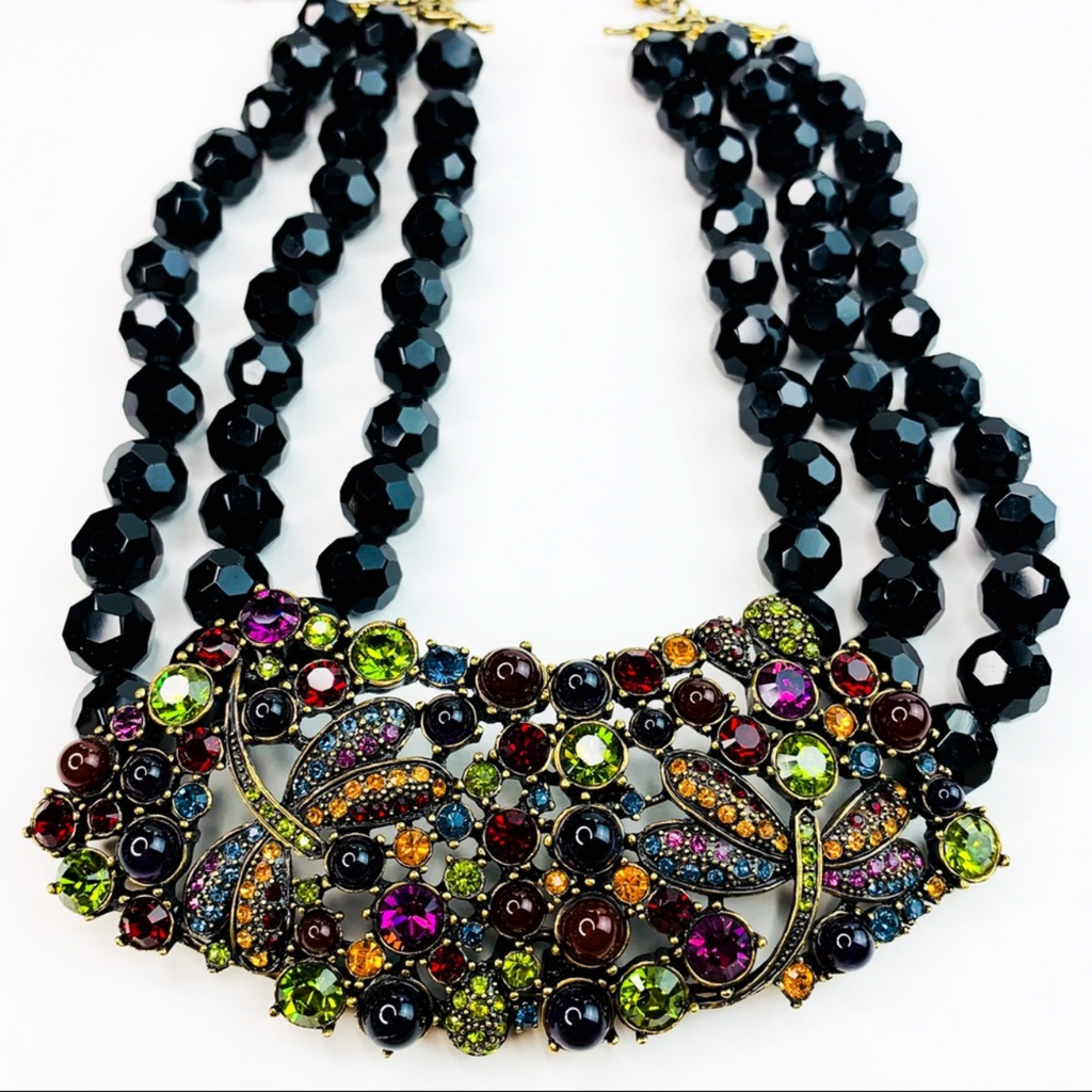 Heidi Daus “Fantasy in Flight” Strand Statement Necklace